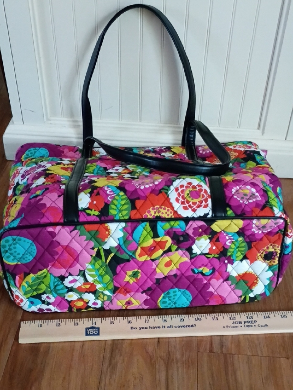 Vera Bradley Quilted Floral Tote Bag - Picture 11 of 13
